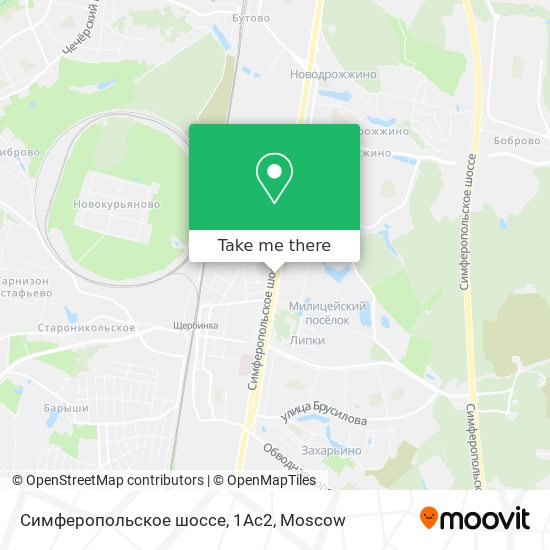 Симферопольское шоссе, 1Ас2 map