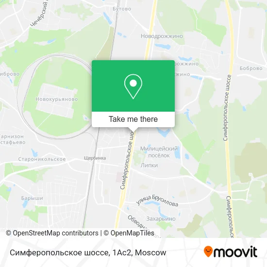 Симферопольское шоссе, 1Ас2 map