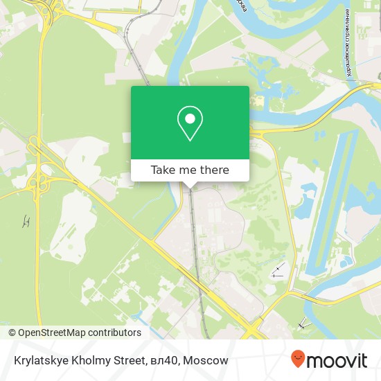 Krylatskye Kholmy Street, вл40 map