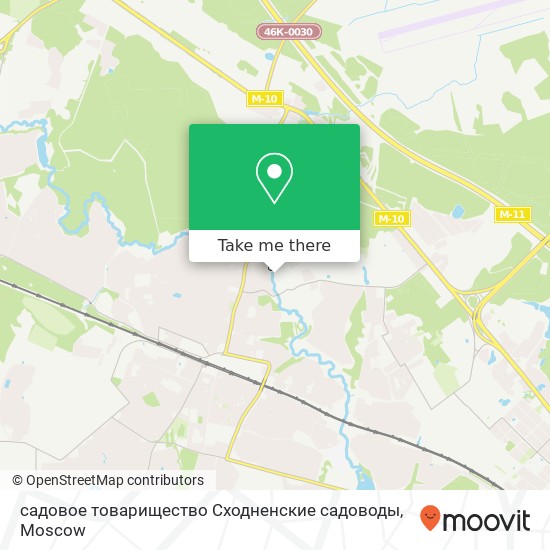 садовое товарищество Сходненские садоводы map