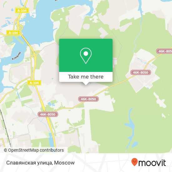 Славянская улица map