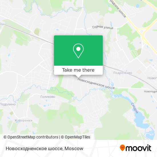 Новосходненское шоссе map