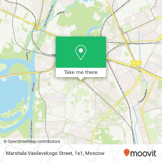 Marshala Vasilevskogo Street, 1к1 map