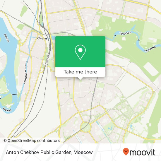 Anton Chekhov Public Garden map