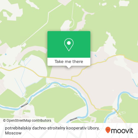 potrebitelskiy dachno-stroitelny kooperativ Ubory map