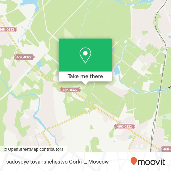 sadovoye tovarishchestvo Gorki-L map