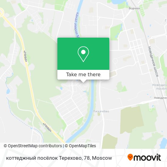 коттеджный посёлок Терехово, 78 map