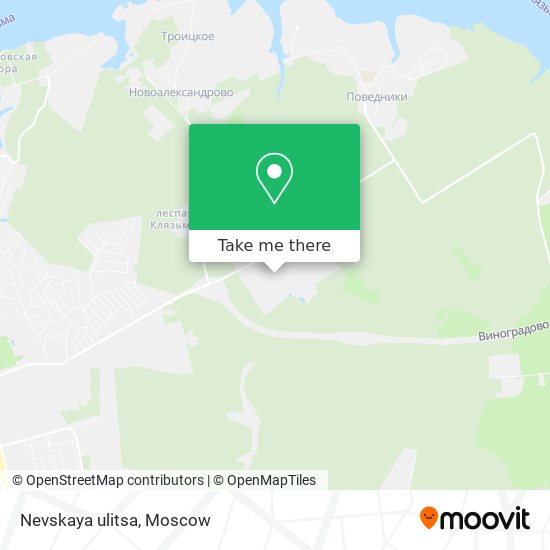 Nevskaya ulitsa map