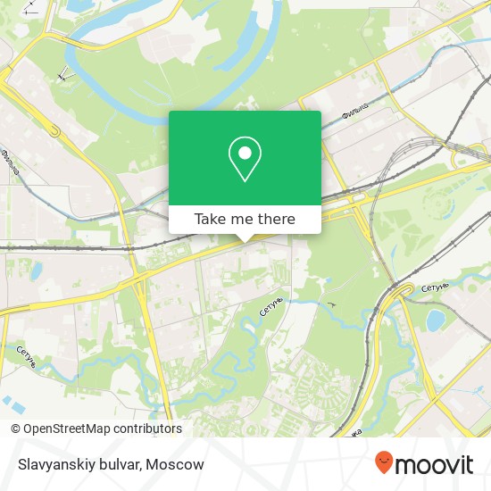 Slavyanskiy bulvar map