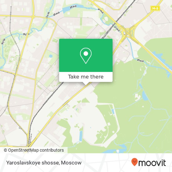 Yaroslavskoye shosse map