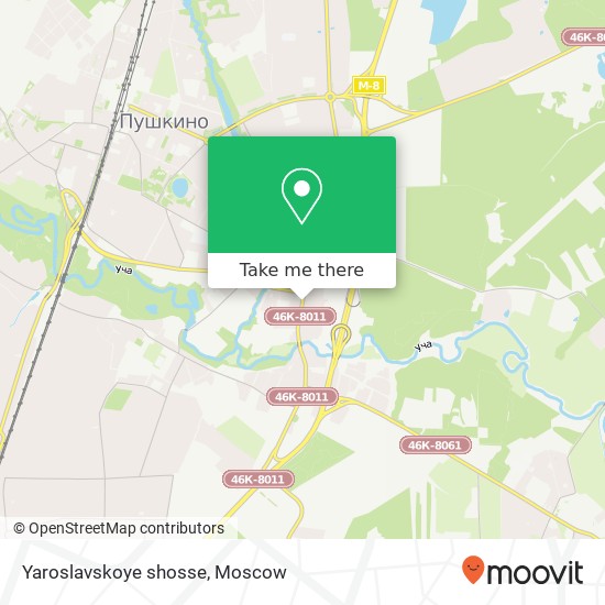 Yaroslavskoye shosse map