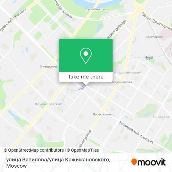 улица Вавилова / улица Кржижановского map