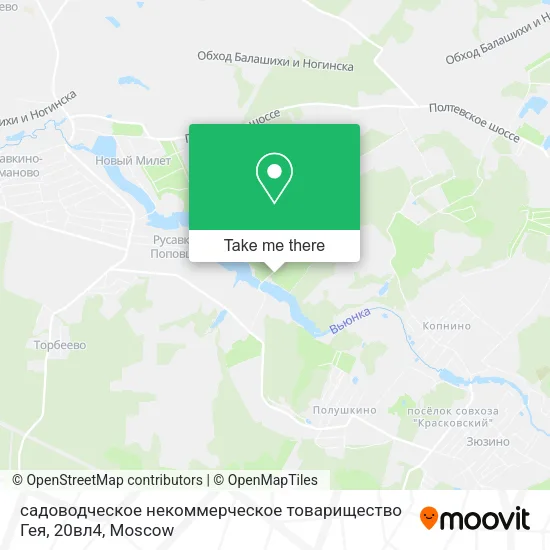 садоводческое некоммерческое товарищество Гея, 20вл4 map
