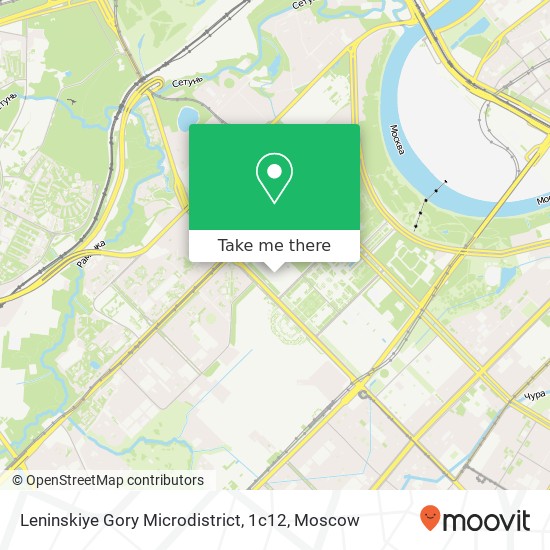 Leninskiye Gory Microdistrict, 1с12 map