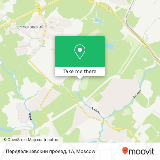 Передельцевский проезд, 1А map