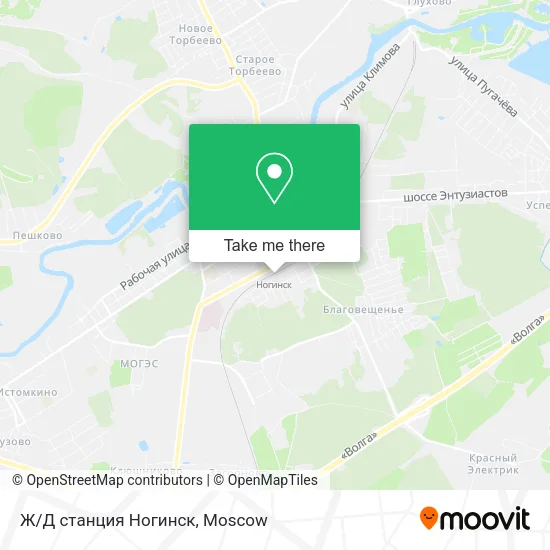 Ж/Д станция Ногинск map