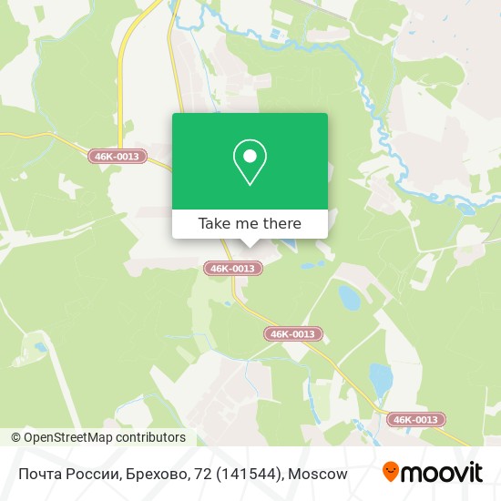 Почта России, Брехово, 72 (141544) map