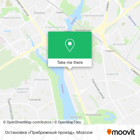 Остановка «Прибрежный проезд» map