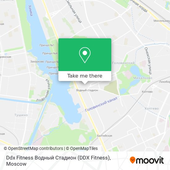 Ddx Fitness Водный Стадион (DDX Fitness) map