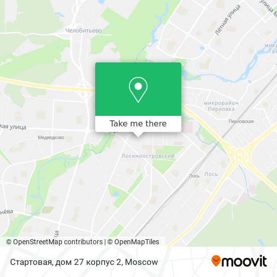 Стартовая, дом 27 корпус 2 map