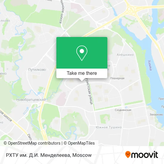 РХТУ им. Д.И. Менделеева map