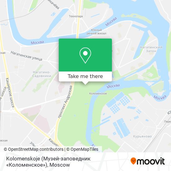 Kolomenskoje (Музей-заповедник «Коломенское») map
