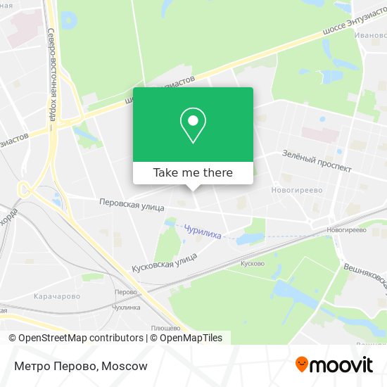 Метро Перово map