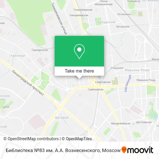 Библиотека №83 им. А.А. Вознесенского map