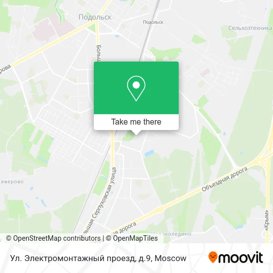 Ул. Электромонтажный проезд, д.9 map