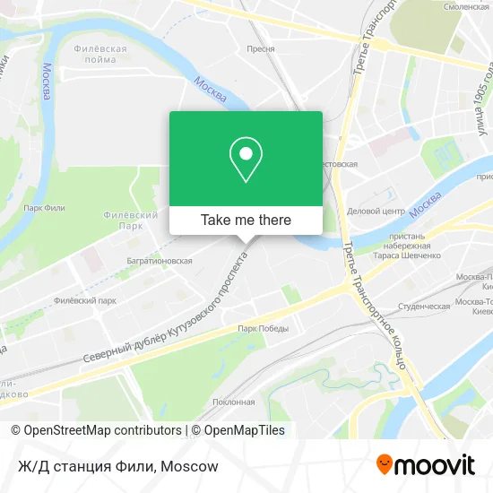 Ж/Д станция Фили map