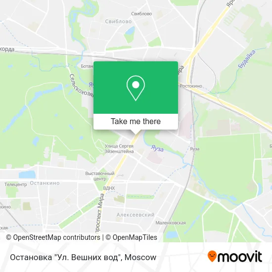 Остановка "Ул. Вешних вод" map