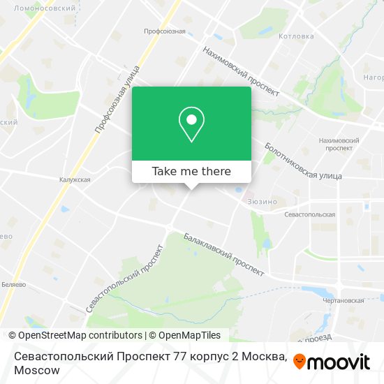 Севастопольский Проспект 77 корпус 2 Москва map