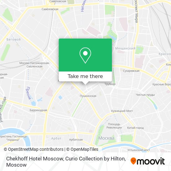 Chekhoff Hotel Moscow, Curio Collection by Hilton map