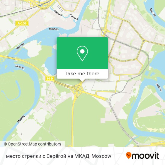место стрелки с Серёгой на МКАД map