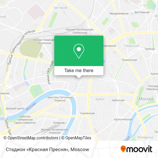 Стадион «Красная Пресня» map