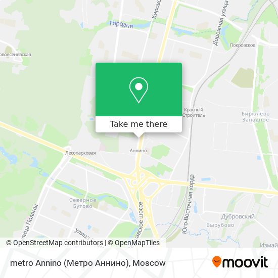 metro Annino (Метро Аннино) map