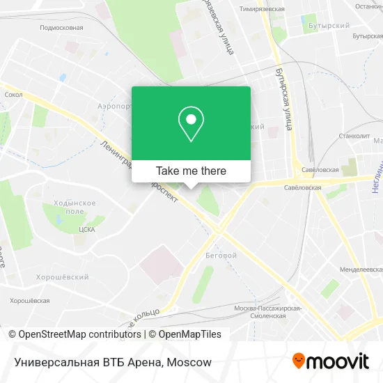 Универсальная ВТБ Арена map