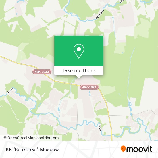 КК "Верховье" map