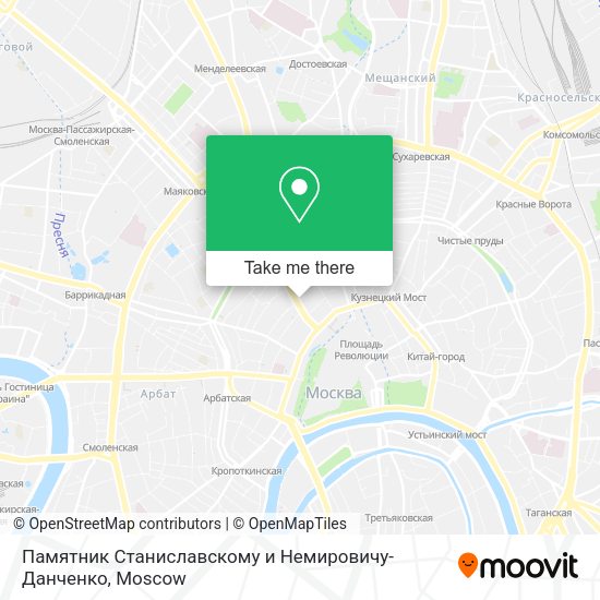 Памятник Станиславскому и Немировичу-Данченко map