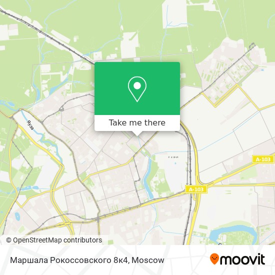 Маршала Рокоссовского 8к4 map