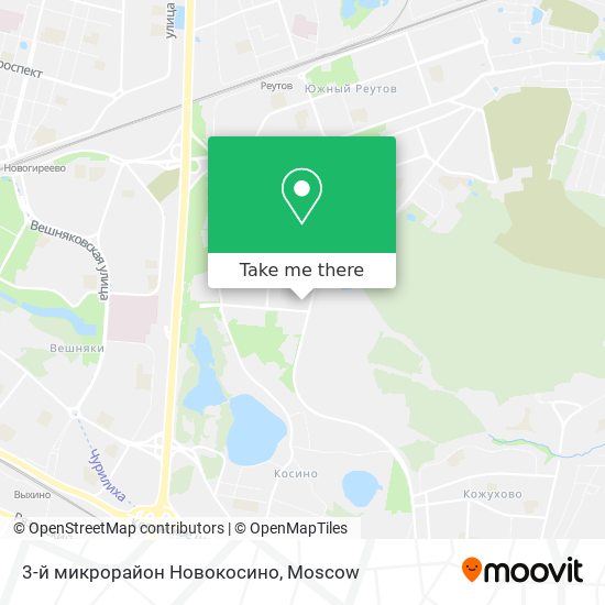 3-й микрорайон Новокосино map