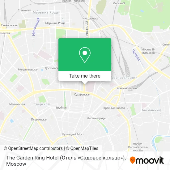 The Garden Ring Hotel (Отель «Садовое кольцо») map