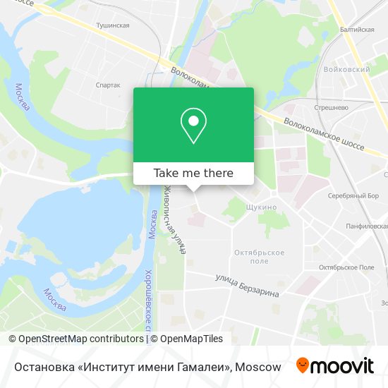 Остановка «Институт имени Гамалеи» map