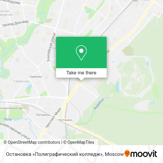 Остановка «Полиграфический колледж» map