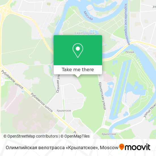 Олимпийская велотрасса «Крылатское» map