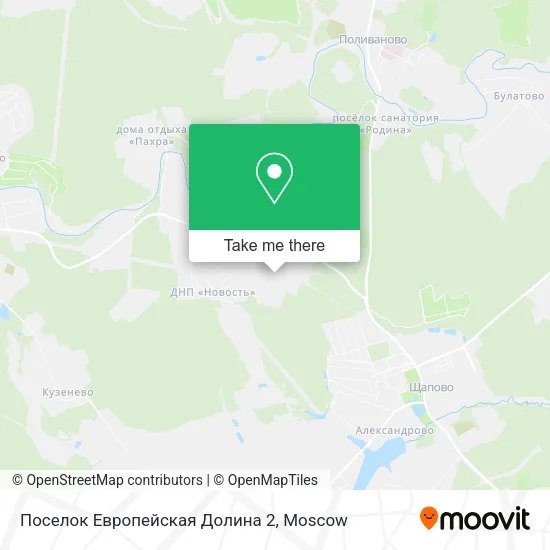 Поселок Европейская Долина 2 map