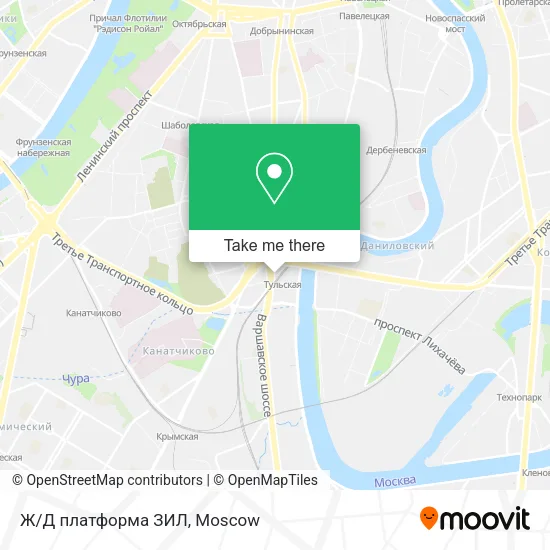 Ж/Д платформа ЗИЛ map