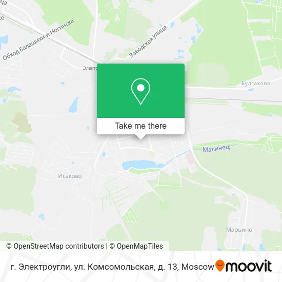 г. Электроугли, ул. Комсомольская, д. 13 map