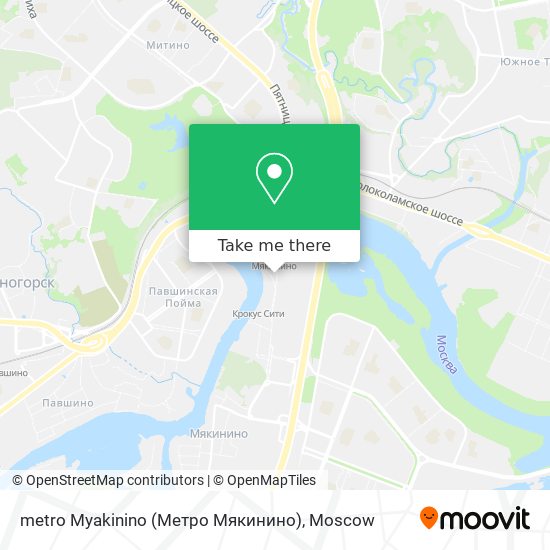 metro Myakinino (Метро Мякинино) map