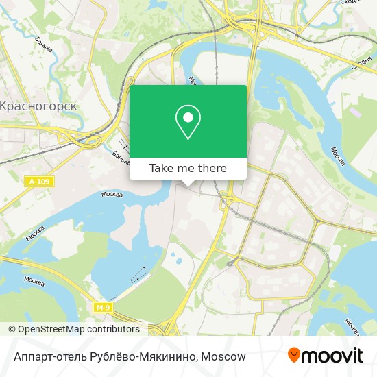 Аппарт-отель Рублёво-Мякинино map